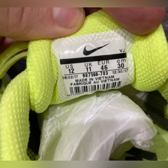 New Nike Zoom Rival D Yellow & Black Distance Track Spikes Unisex Shoes Size 12 - Picture 9 of 15